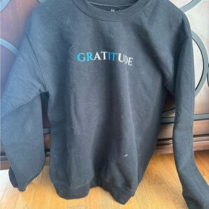 Hutch Black Gratitude Sweatshirt